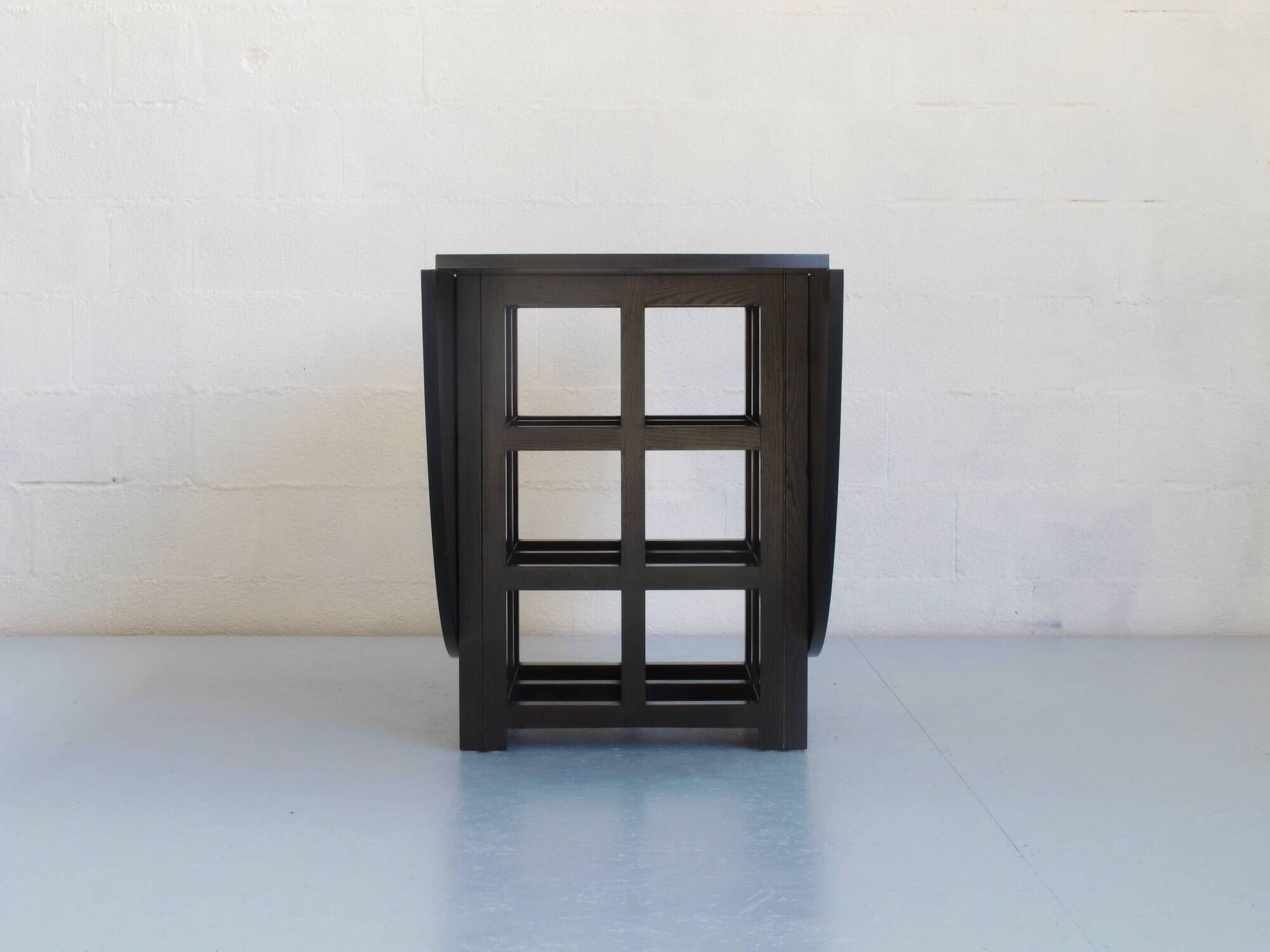 Black-stained ash table by Charles R. Mackintosh, Cassina Italy
