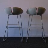 Set of 2  Moroso Fjord barstools by Patricia Urquiola