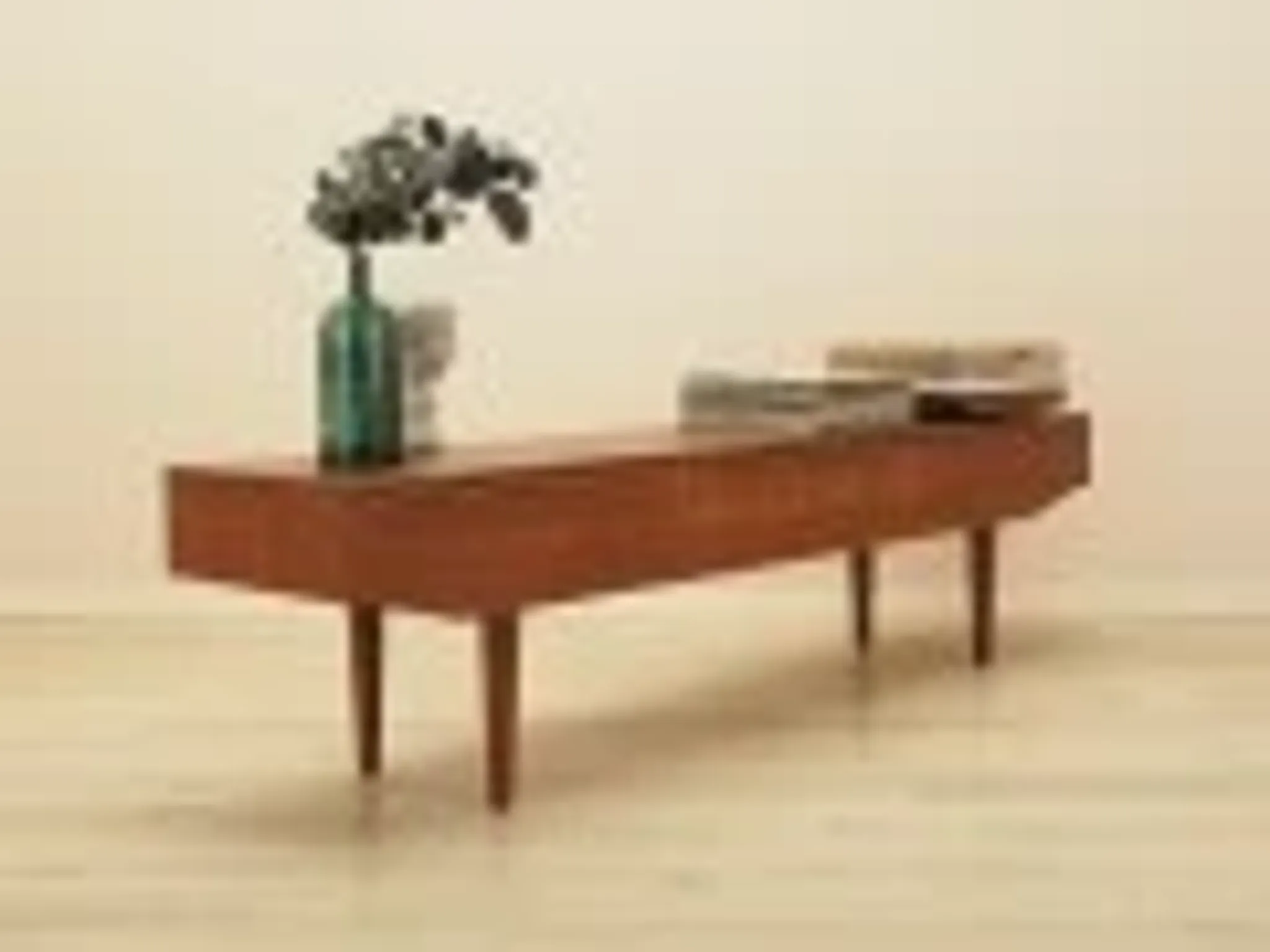 Danish teak veneer lowboard with three drawers, 1960s