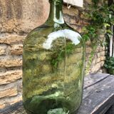 Green and oval demijohn