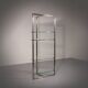 Peter Ghyczy 1970 corner cabinet – iconic stainless steel & aluminum model R16