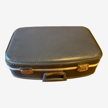 Gray suitcase called "stewardess" vintage seventies