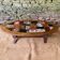Table basse ovale vintage en céramique