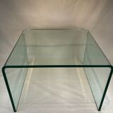 Set 2 glass nesting tables 1980
