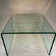 Set 2 glass nesting tables 1980
