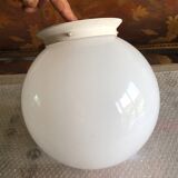 Opaline ball ceiling light.