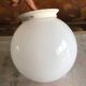 Opaline ball ceiling light.