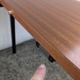 Marcel Gascoin modernist dining table + extension 1950