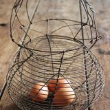 Wire basket salad eggs handle decorations