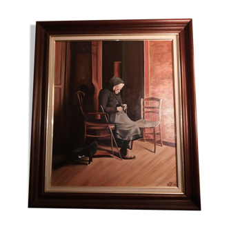 Peinture sur toile "L’intérieur"