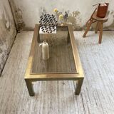 Table basse en laiton années 60