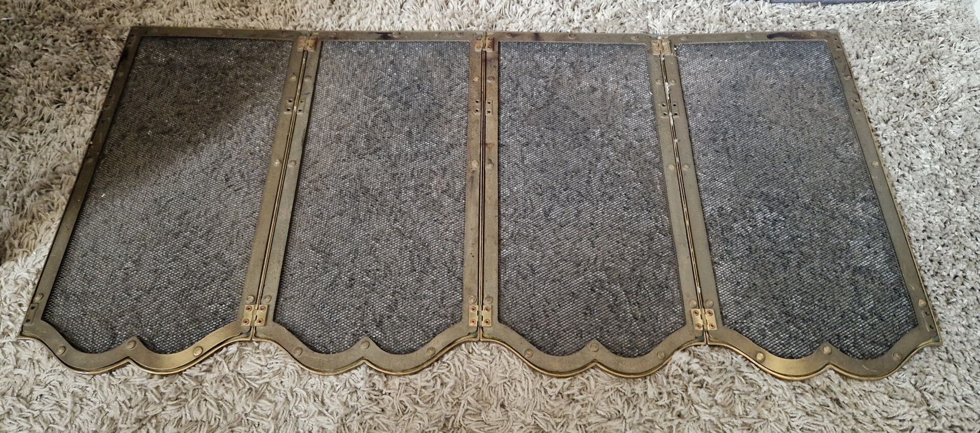 brass fire screen