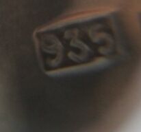 Cup, Germany, 19th century, massive silver 935%