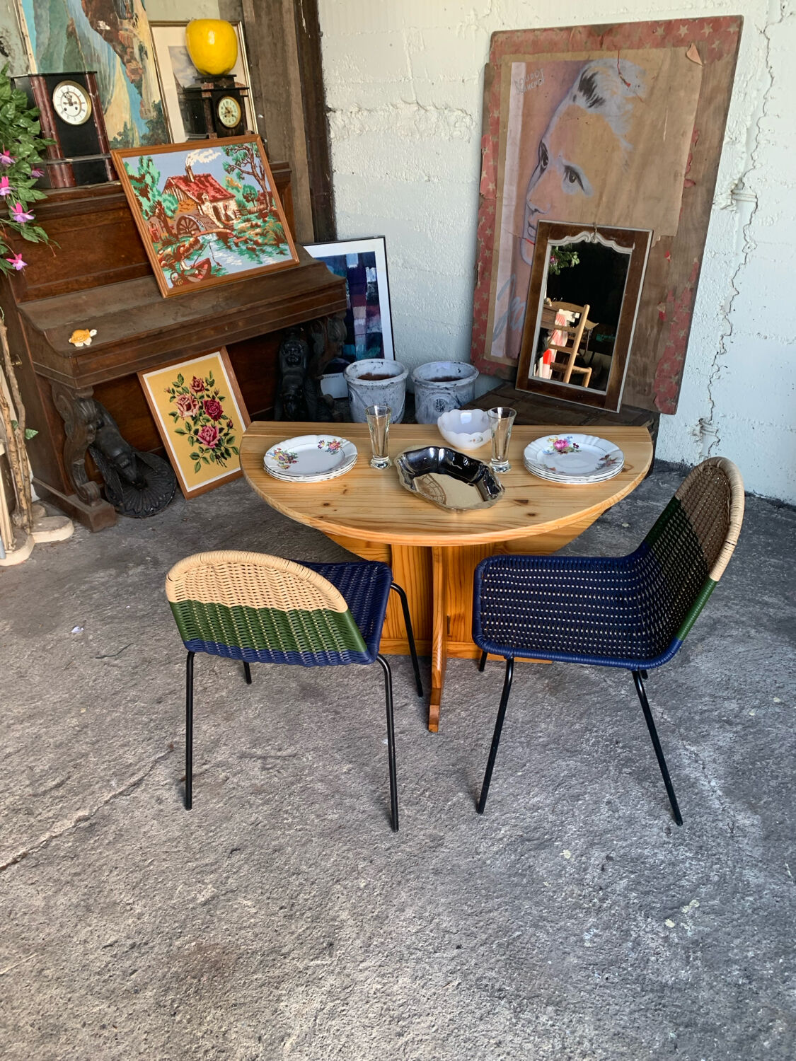 Folding pine table – Chic mountain spirit