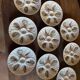 Porcelain oyster plates "The swallow" Melun sur Yevre