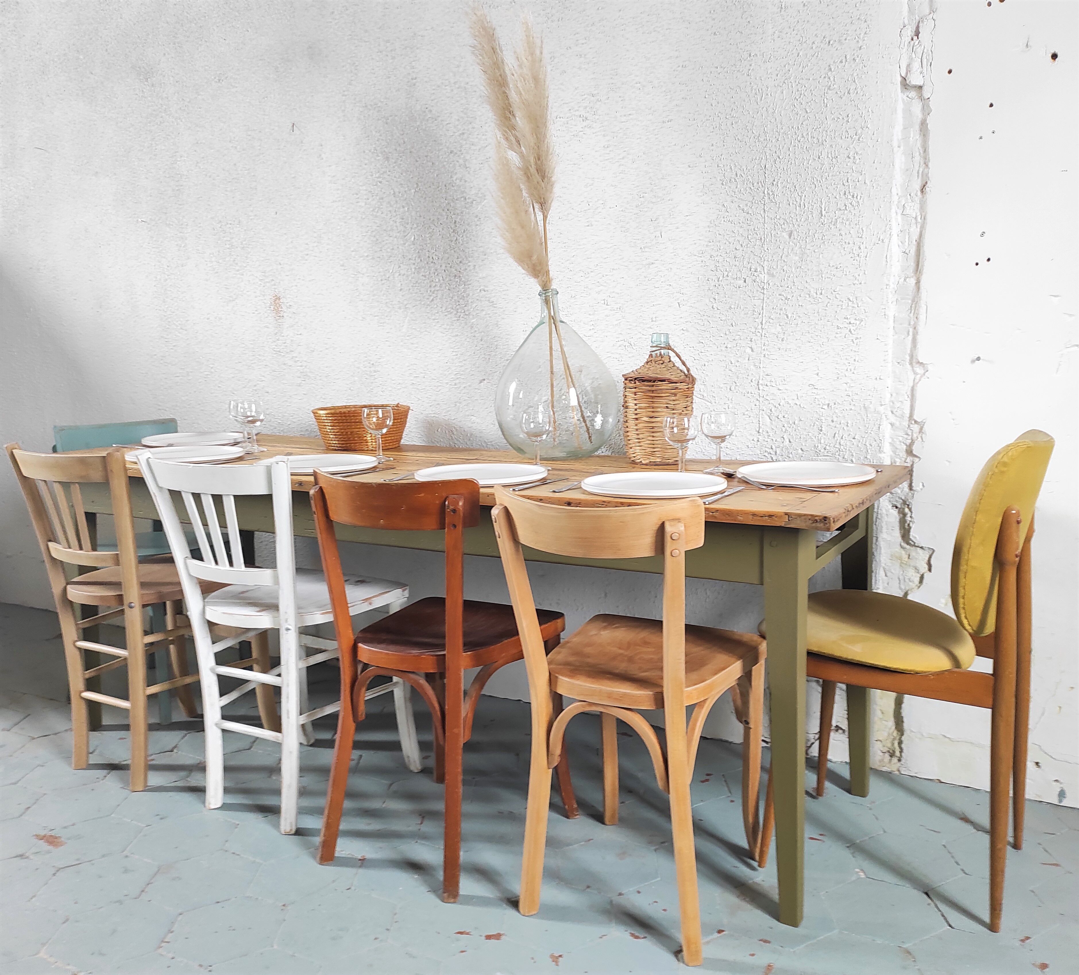 Table de ferme 210cm
