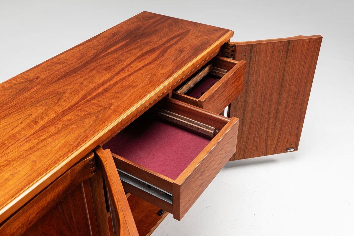 Franz Xaver sideboard in walnut Sproll Switzerland 1960