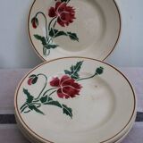 Lot de 6 assiettes à dessert en céramique