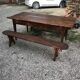2 bancs en chêne