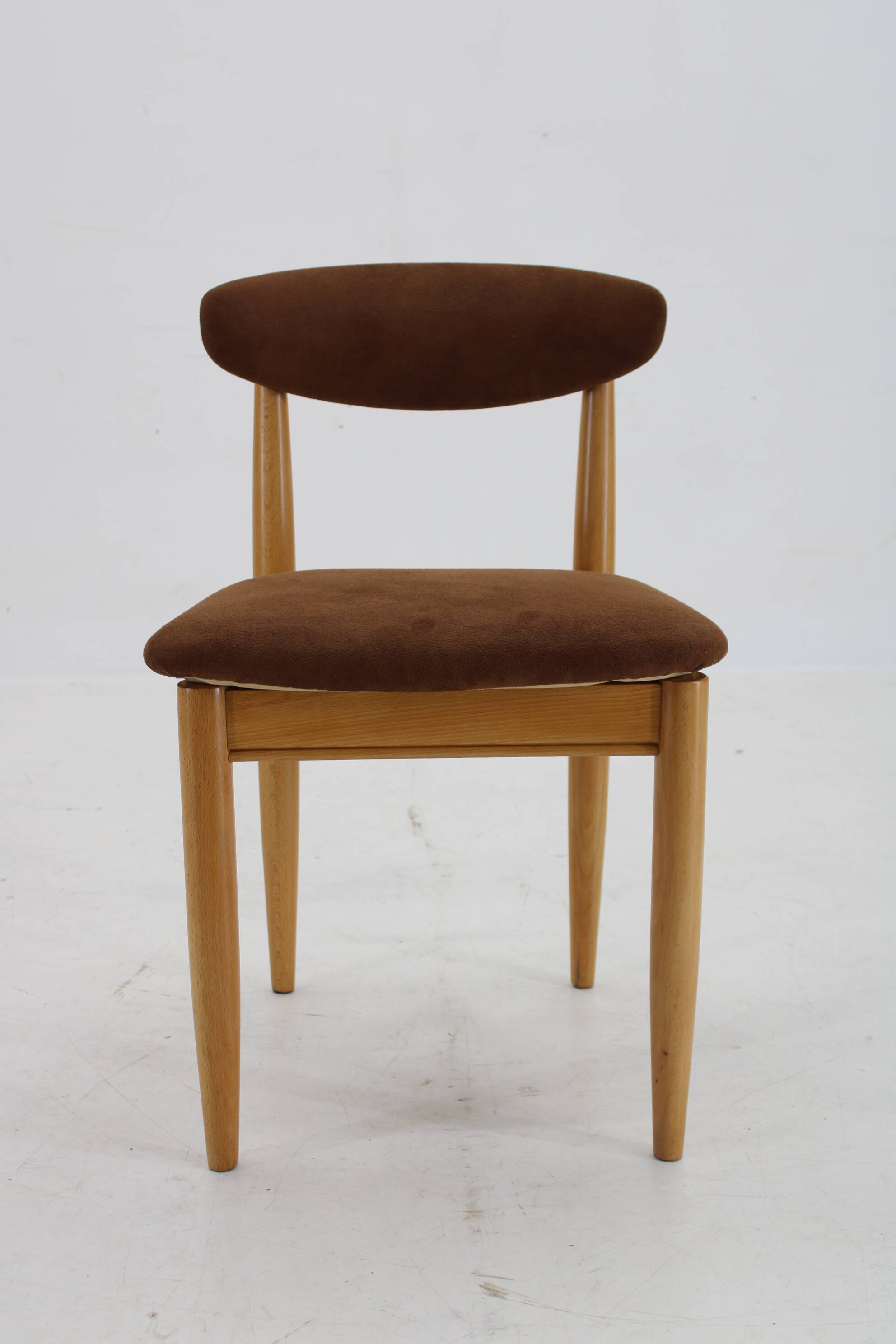 1970s Beech Chair , Czechoslovakia