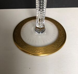 Ensemble de 6 verres à vin en cristal de saint louis modèle thistle