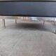 Set of 2 Mid-century Black Leather Lounge Chairs / Italian Design Armchairs