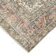 Turkish hand-knotted distressed 1970s beige carpet 178 cm x 305 cm
