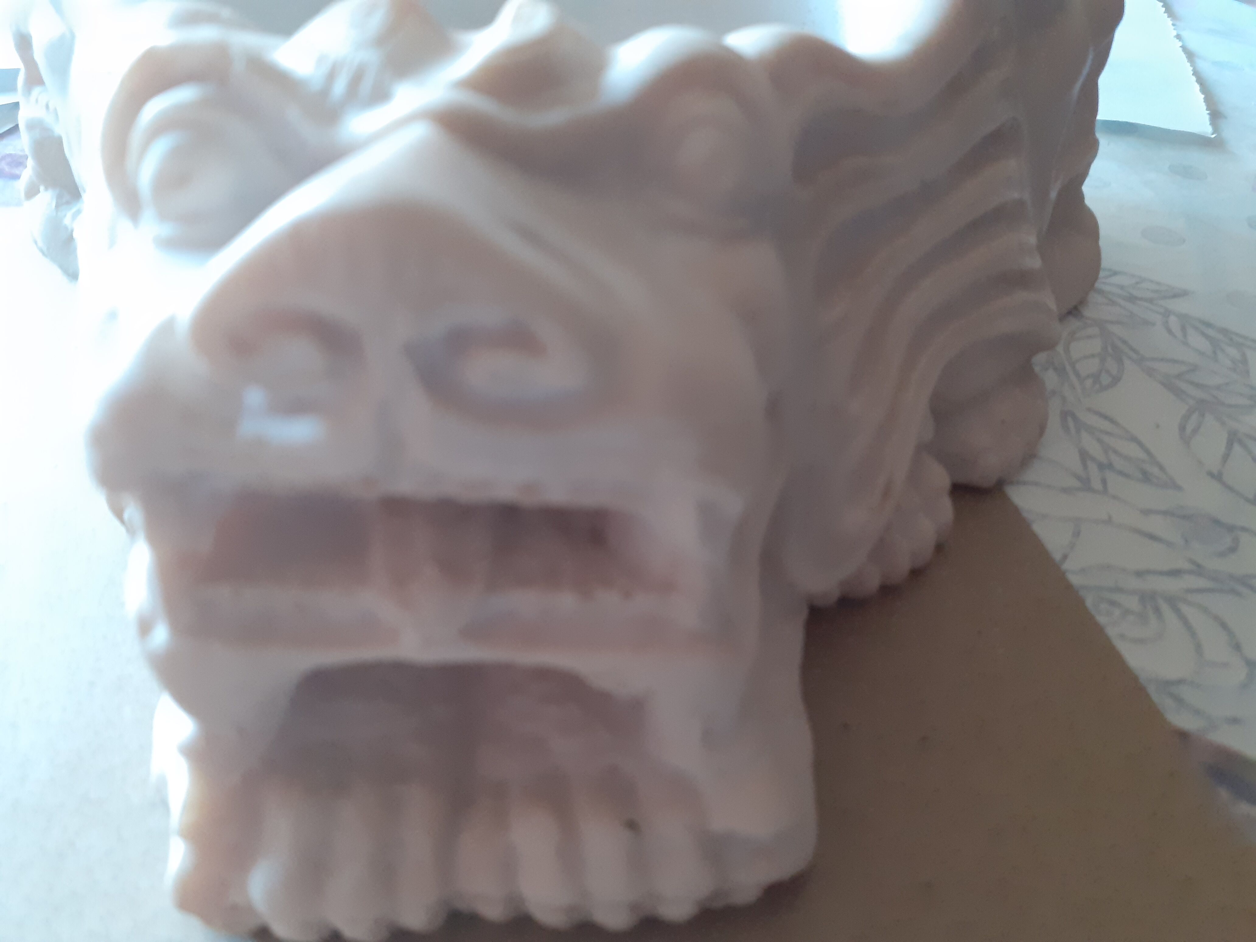 Plaster dragon ashtray