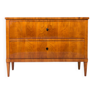 Biedermeier Chest of Drawers in Cherry Wood, Germany, Mid 19th Century