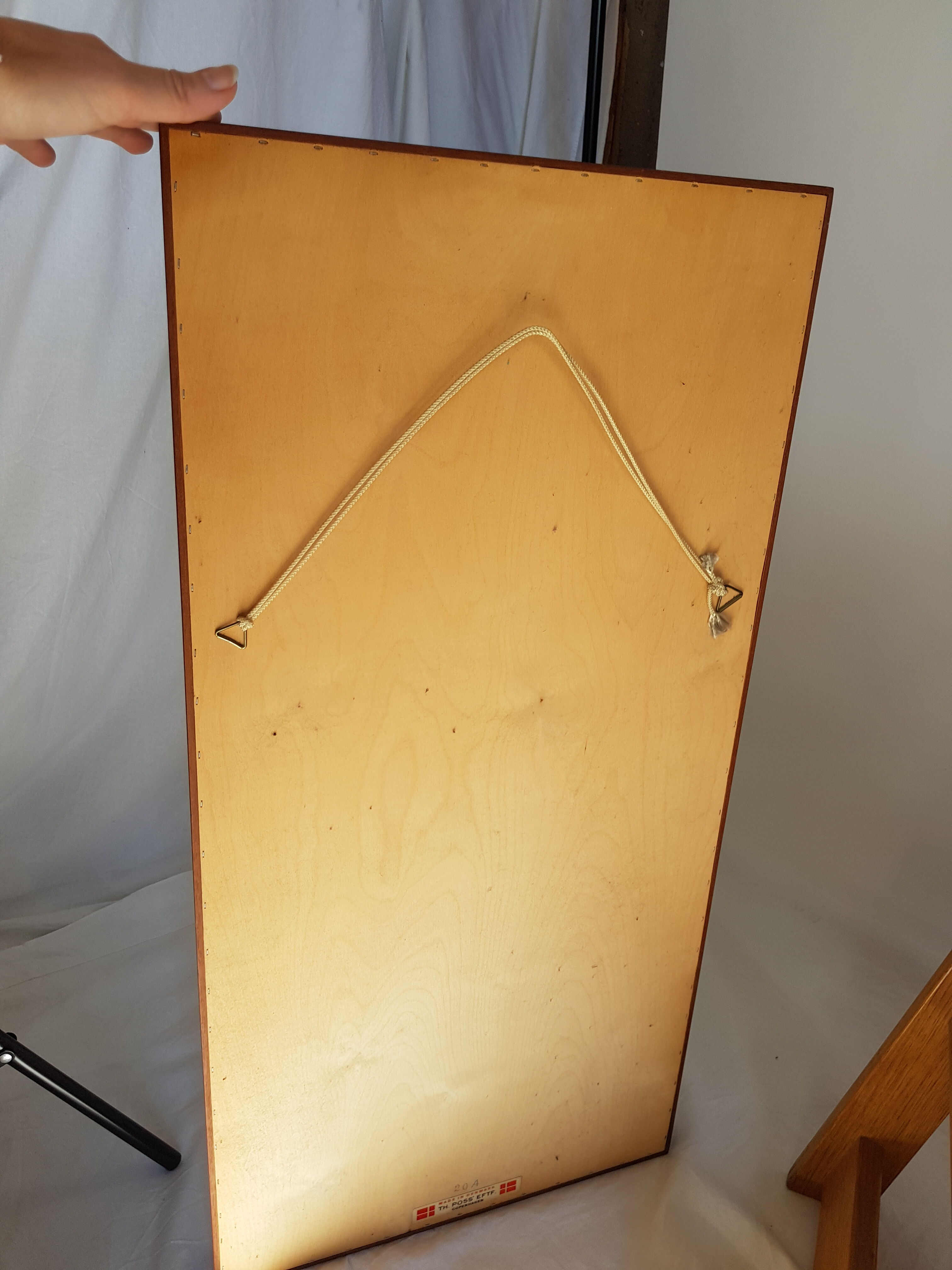 Teak mirror by Aksel Kjersgaard Denmark 1960