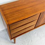 Vintage Walnut Sideboard From Bfm, Poland, 1960s