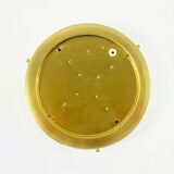 Large Mid-Century Glass Ceiling Light/Flush Mount from Limburg, Germany, 1960s