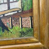 Country house landscape painting