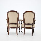 Pair of original danish rococo chairs 1900s