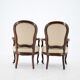 Pair of original danish rococo chairs 1900s