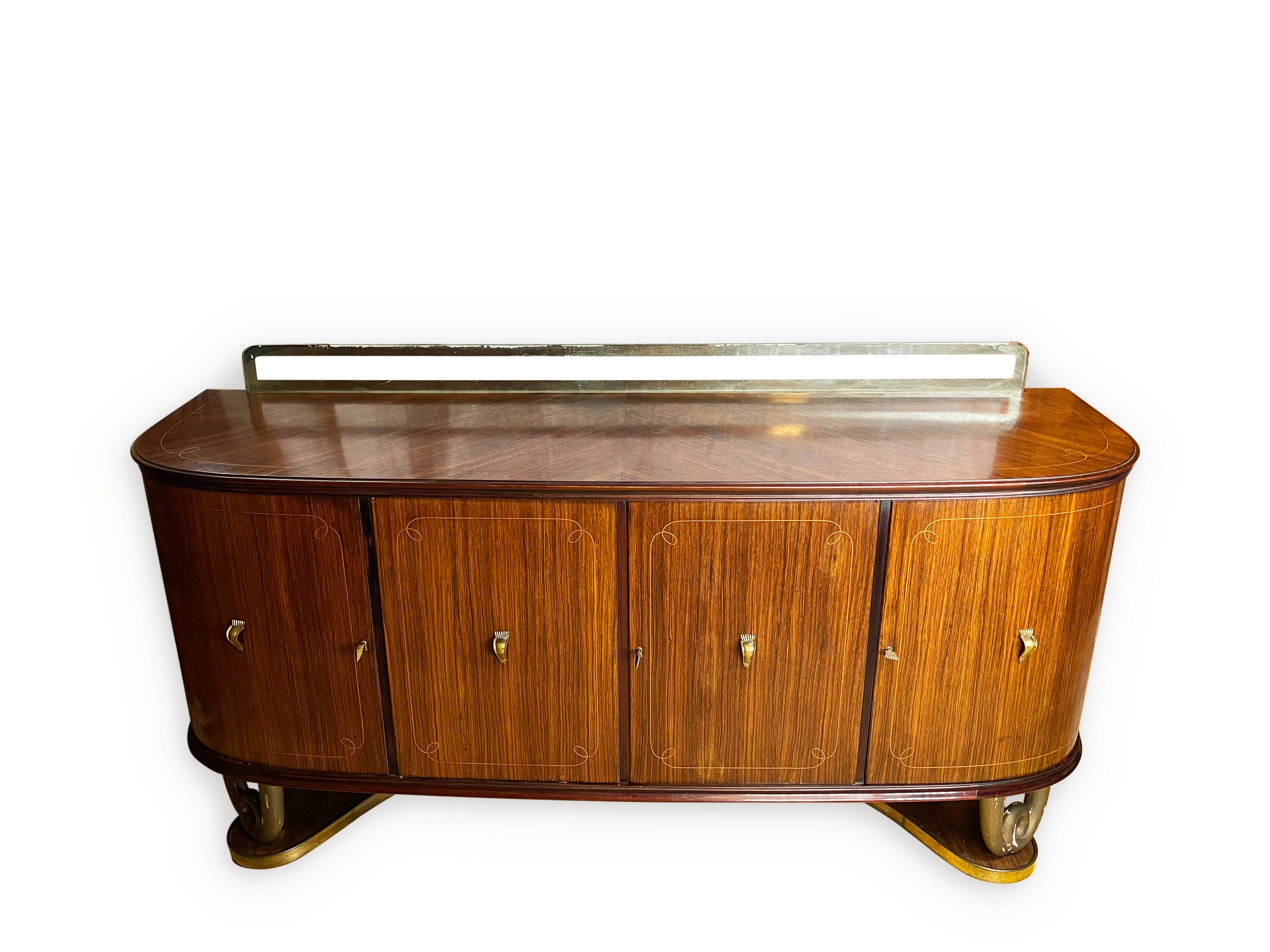 Buffet vintage, dans le style de Paolo Buffa, 1950