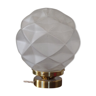 Table lamp globe XXL art deco origami
