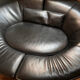 canapé rond noir en cuir DS-152  sede Jane Worthington