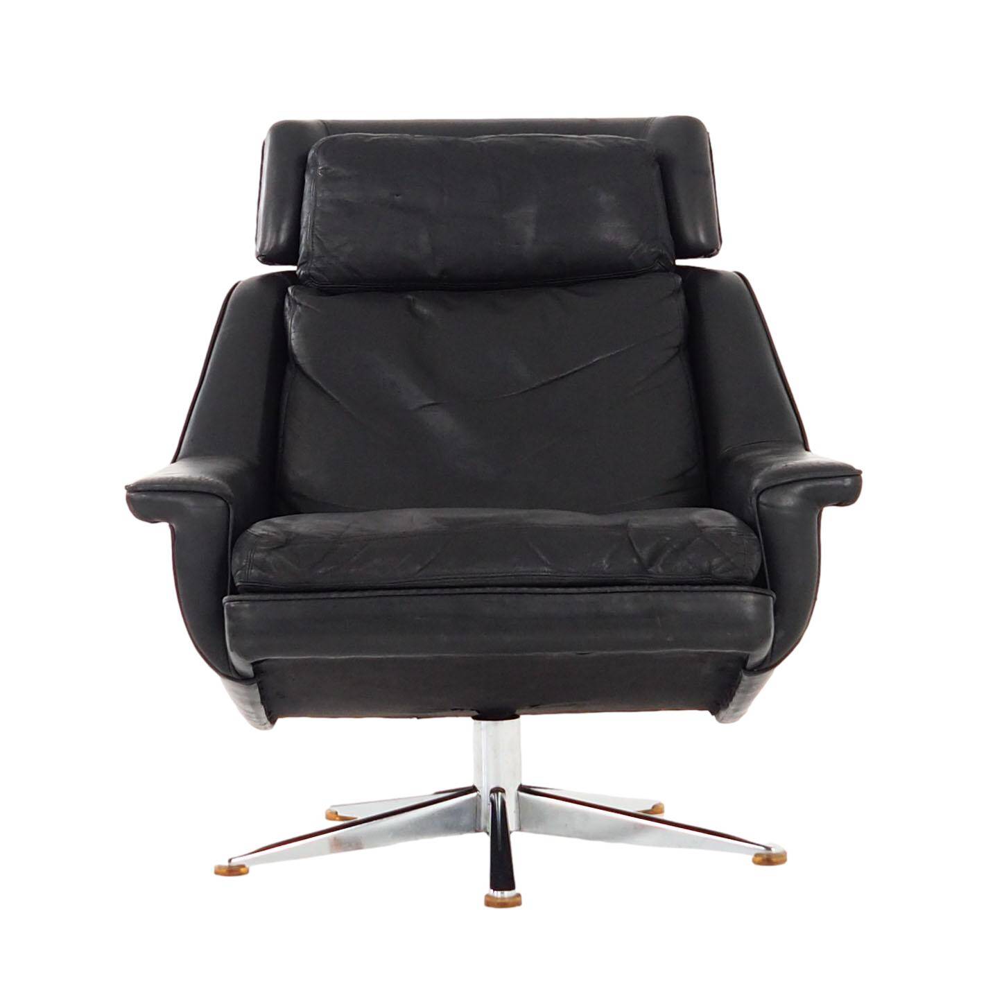 Office armchair, Danish design, 1970s, designer: Werner Langenfeld, Esa