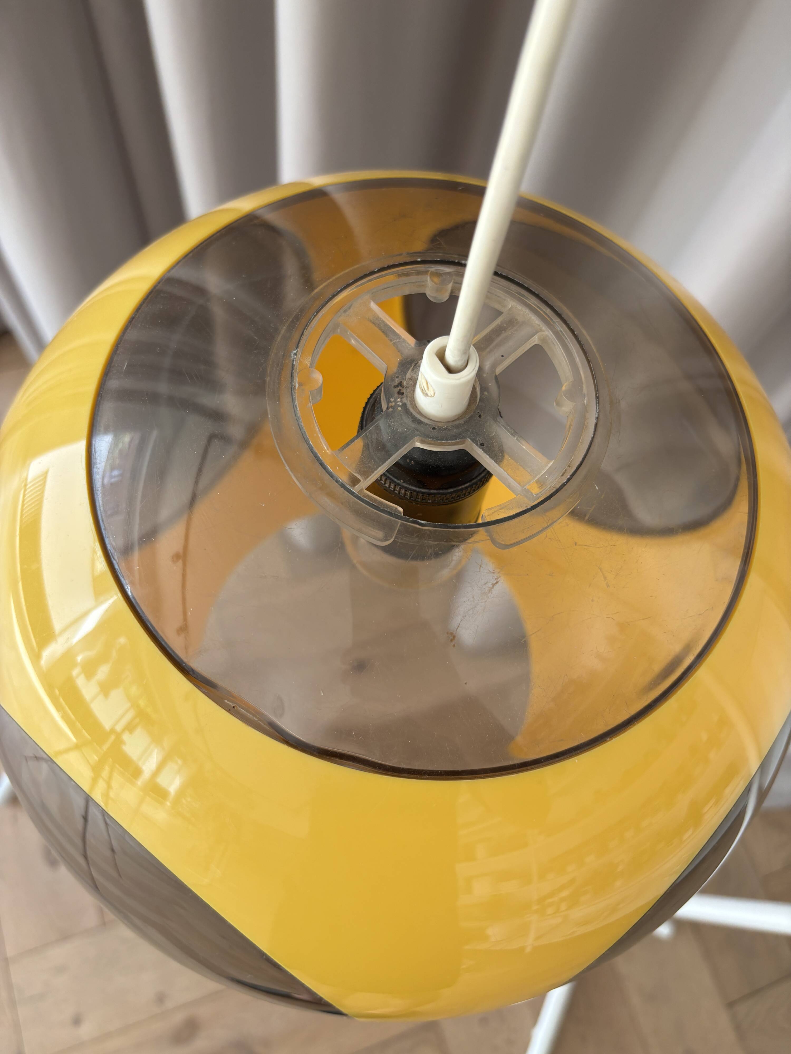 Vintage 1970s Massive Bug Eye Space Age Pendant Lamp