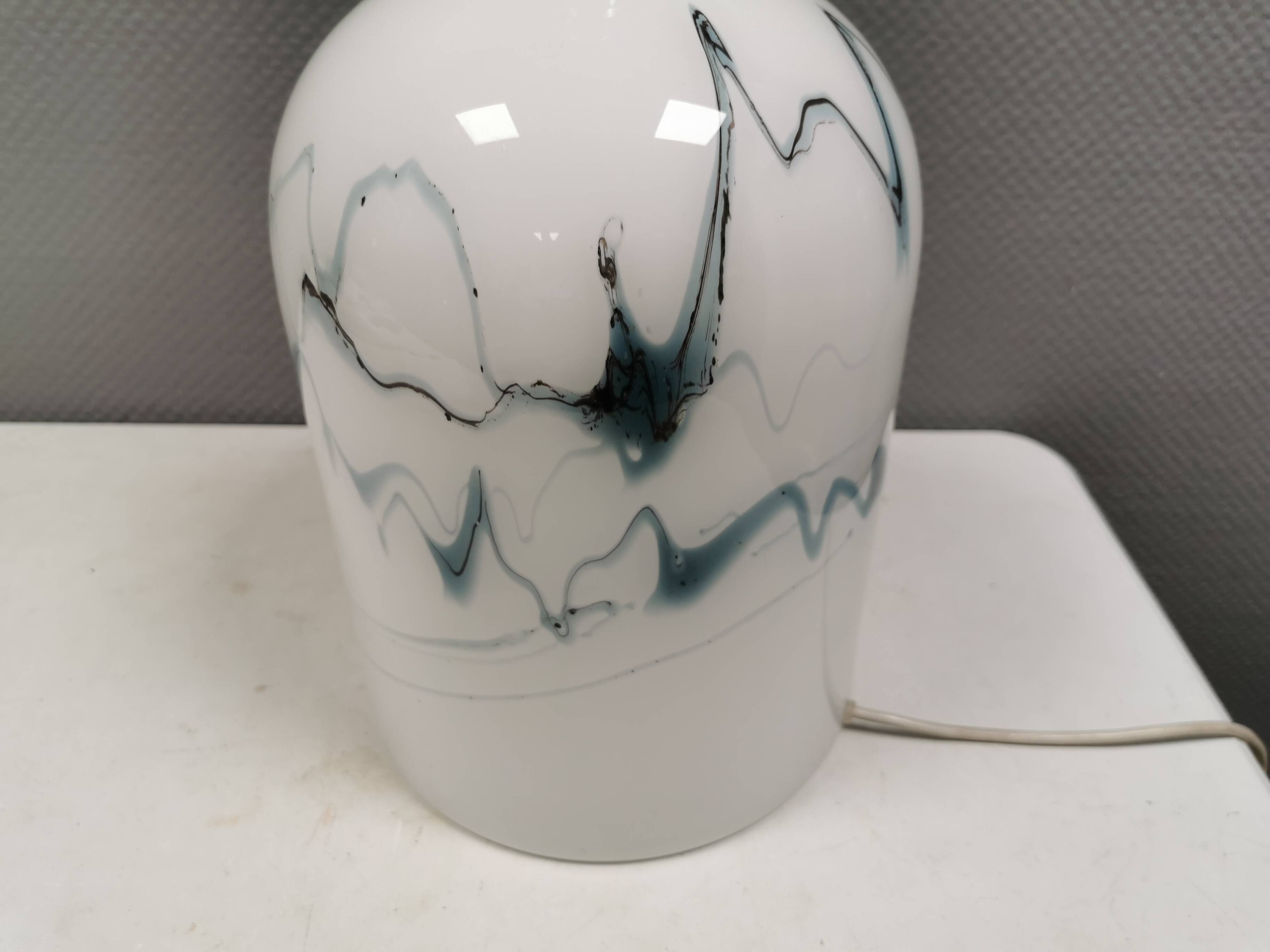 Crazy table lamp designed by Michael Bang for Holmegaard in 1973.