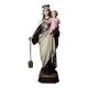 Statuette plaster ND of Mount Carmel, Olot workshops, glass eyes, 1920-1930