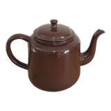 Brown enamelled coffee maker