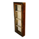 High old brown wall display case old teak wood