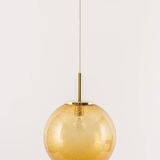 Murano ball pendant light by Doria, Germany, 1970s