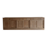Old large pharmacy cabinet - profession / solid oak
