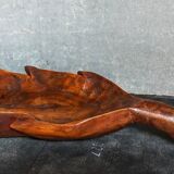 Antique XXL carved solid wood leaf cutter
