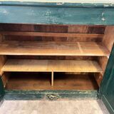 Ancien buffet parisien bois patiné / meuble de métier arct