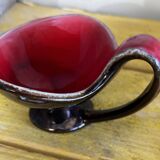 Vide poche West Germany - Forme Libre Marron irisée et rouge - 60’s