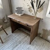 Aranjou elm brutalist desk